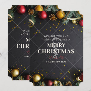 Desejando Amor Feliz Natal Cartão de Boas Festas P