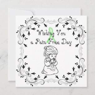 Desejando lhe um cartão livre de dor do dia para