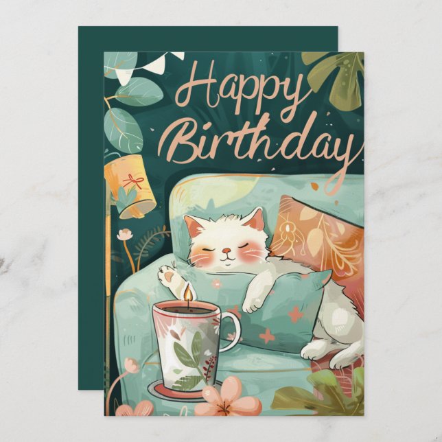 Desejando-lhe um dia cheio de amor do dia da seca (Frente/Verso)