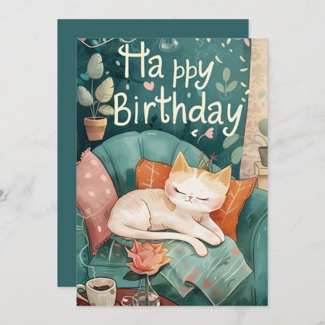 Desejando-lhe um dia cheio de amor do dia da seca (Frente/Verso)