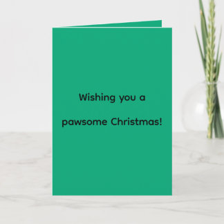 Desejando-lhe um Natal bonito! Cartão de férias