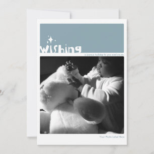 Desejando o cartão com envelope