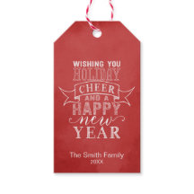 Deseje Seu Feliz Natal | Etiqueta de Oferta de Cor