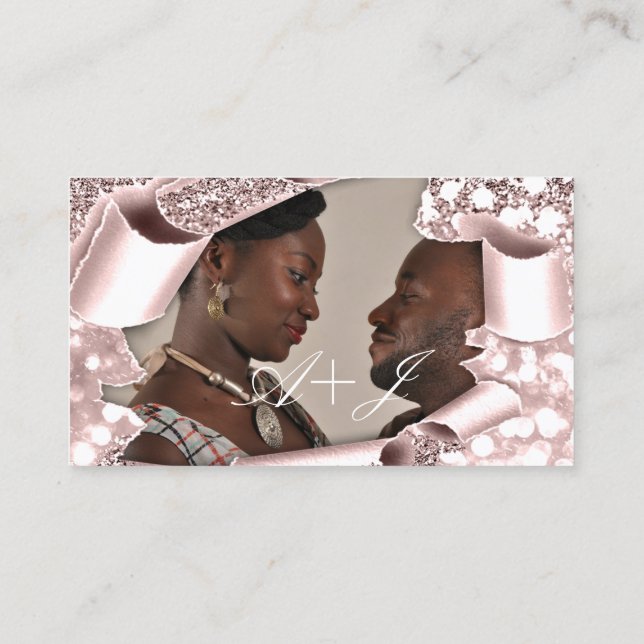 Desejo Bem Para Iniciais De Fotografias De Convite (Verso)