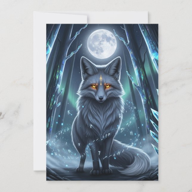 Desejo de Natal do Guardião | Cartão de Férias Fox (Frente)