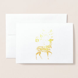 Desejo-lhe um Cartão de Foil para Rebeldes Feliz d