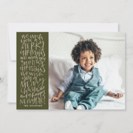 Desejo-lhe um Feliz Natal no Cartão com fotos Ever