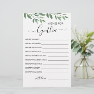 Desejo o cartão de Festa de aniversário de menina 