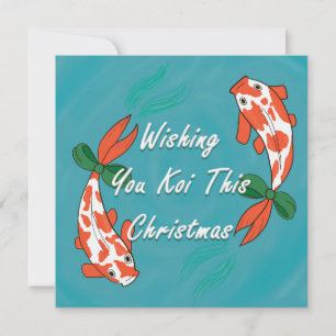 Desejo-Te A Koi Este Natal - Cartão De Natal
