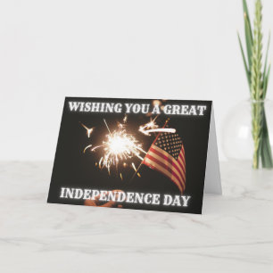 Desejo Um Cartão De Dia De Independência De Excele