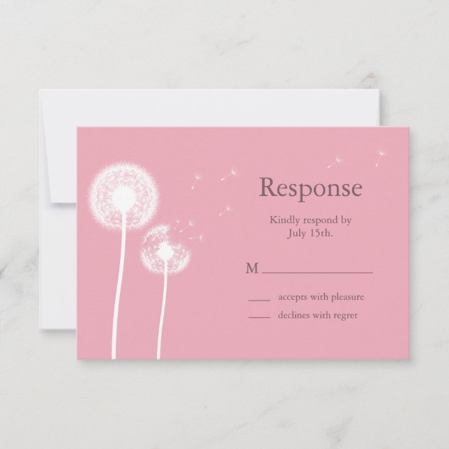 Desejos Cor-de-Rosa! RSVP (Frente)