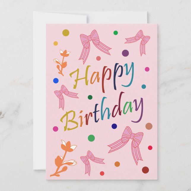 Desejos de aniversário (Frente)