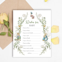 Desejos de Chuvada de Bebê do Peter Rabbit para o 