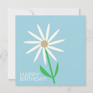 Desejos de Feliz Aniversário Azul-Verde com Margar