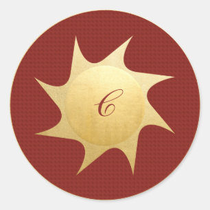 Desejos de Natal brilhantes - adesivo redondo