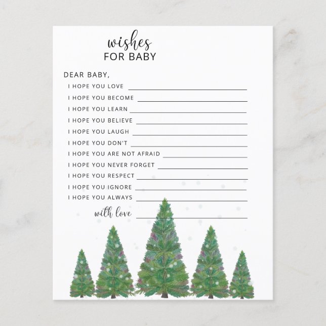 Desejos de Natal perene para bebê (Frente)