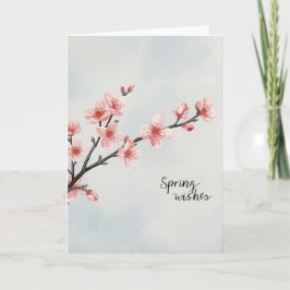 Desejos de Primavera – Cartão de Boas Festas Flor