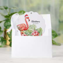 Desejos Florais de Flamingo de Natal