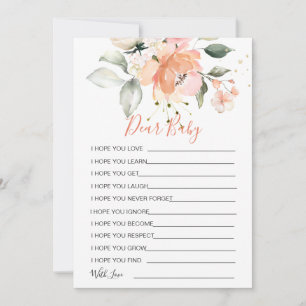 Desejos Florais para Convite para Jogo de Chás de