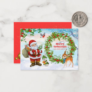 "Desejos mais quentes: um cartão de Natal transbor