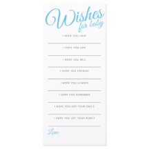 Desejos para bebê, azul, listras, chá de fraldas