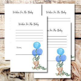 Desejos Para Bebê Oh Boy Blue Balloon Eucalyptus