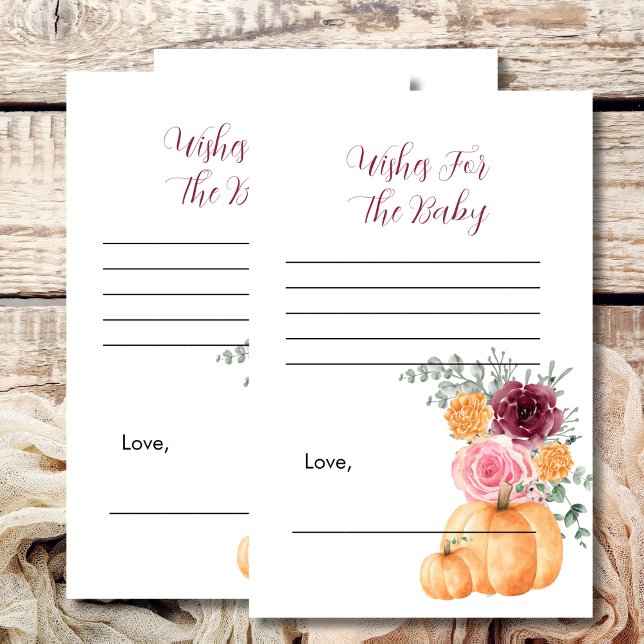 Desejos para jogos de bebês caem abóbora borgundy  (Criador carregado)