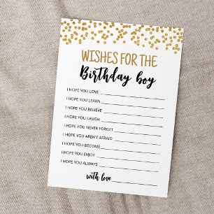 Desejos para o Cartão de Festa de aniversário de A