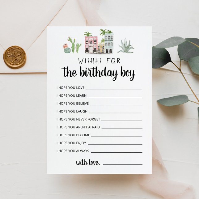 Desejos para o Cartão de Festa de aniversário de A (Criador carregado)