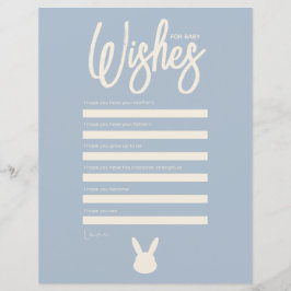 Desejos para o chá de bebê do coelho Baby Game 