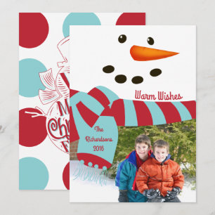 Desejos Quentes, Cartão com fotos de Snowman