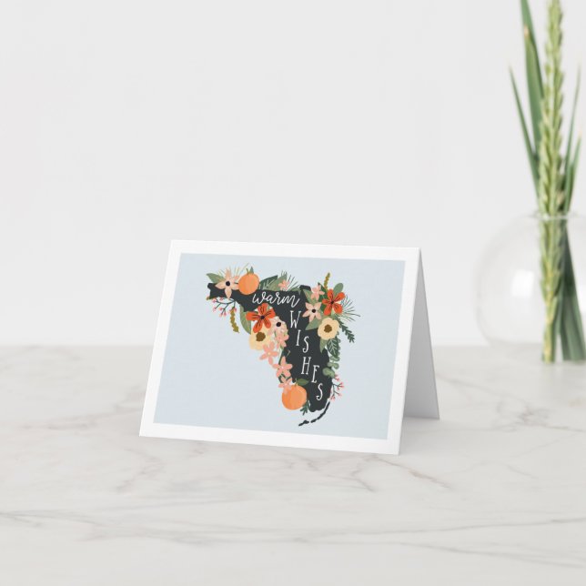 Desejos Quentes Do Cartão De Nota Da Flórida | Céu (Frente)