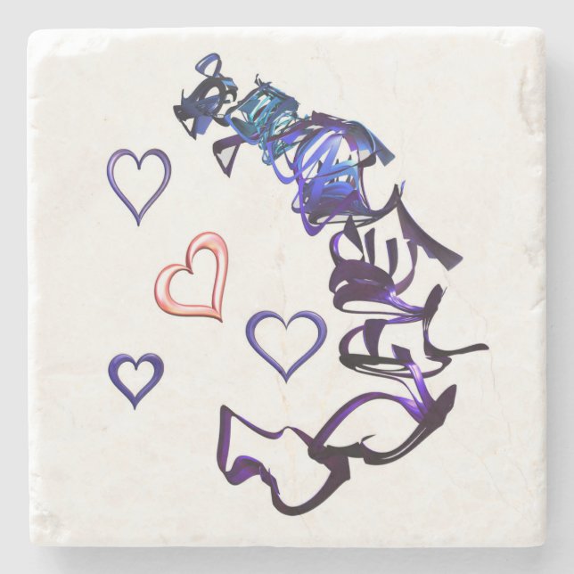 Desencadear minha Porta copos de pedra no coração (Frente)