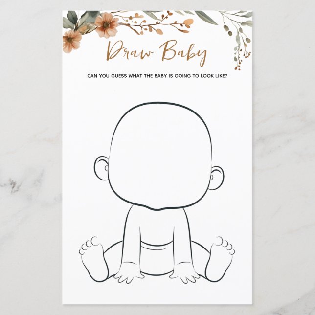 Desenhar do Boho Pampas da Família Deer (Frente)