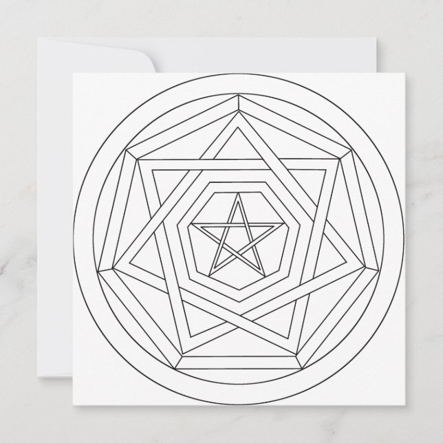 Desenhar Sua Própria Placa Estrela Sigil Sigillum  (Frente)