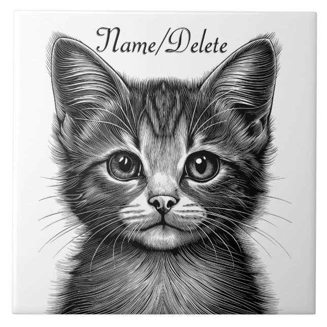 Desenho Adorável de Young Cat Personal (Frente)
