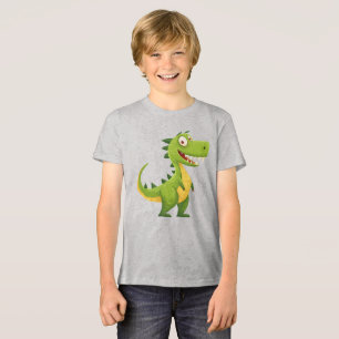 Desenho animado de dinossauro amigável