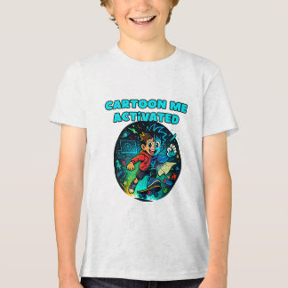 desenho animado diversão crianças camisa