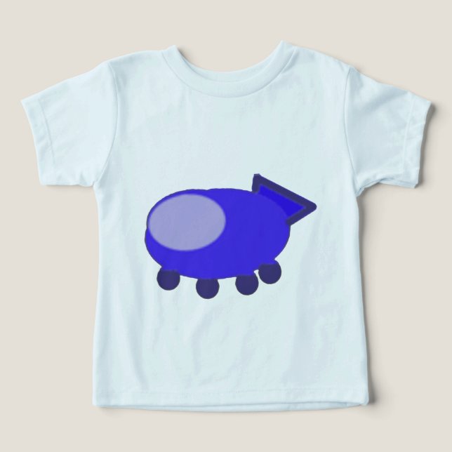 Desenho Animado Espaçonave Azul Anime Pipoca (Design frontal)