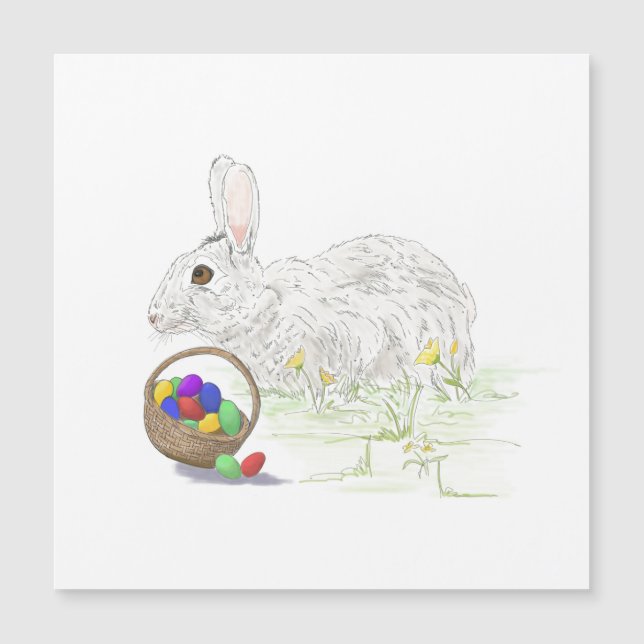 Desenho Bonito de Coelhinho de Páscoa (Frente)