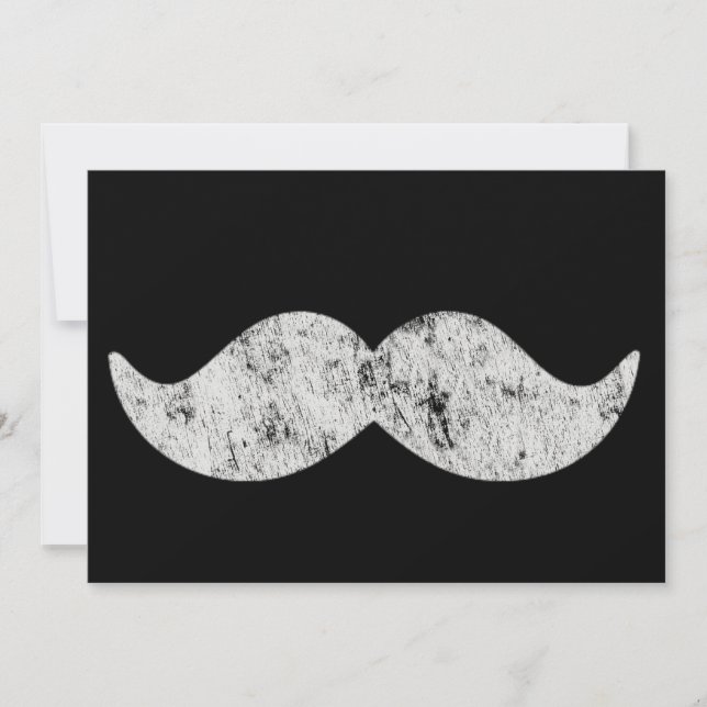 Desenho Colorido de Padrão de Bigode Retro (Frente)