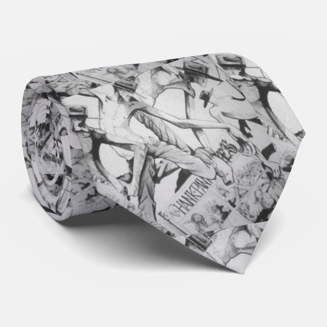 Desenho da gravata do pescoço de Hank Pank (Rolled)