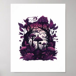 Desenho da Impressão de Testemunhas de Mushroom Wo