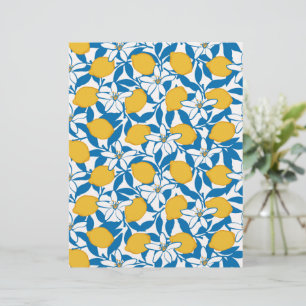 Desenho Da Mão De Limão Floral - Folhas De Papel