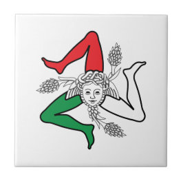Desenho da Medusa Trinacria Siciliana