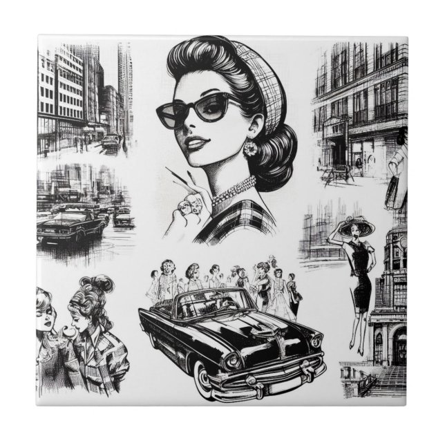 Desenho da Moda Vintage (Frente)