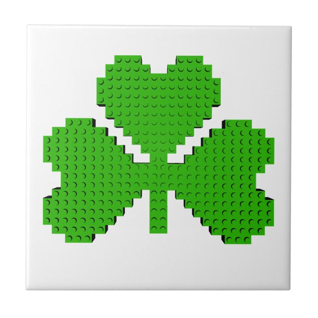 Desenho de blocos de construção de shamrock (Frente)