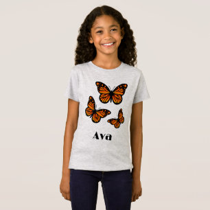 Desenho de Borboleta Monarca - Camiseta de Jersey 