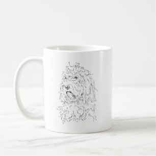 Desenho de cachorro caneca de café Cockapoo