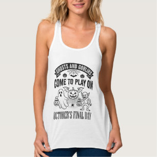 Desenho de Camisa de Halloween de Fantasmas e Duen